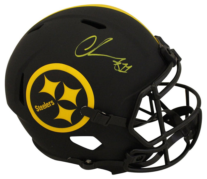 Chase Claypool Signed Pittsburgh Steelers Full-Size Eclipse Helmet – Beckett Authenticated-Powers Sports Memorabilia
