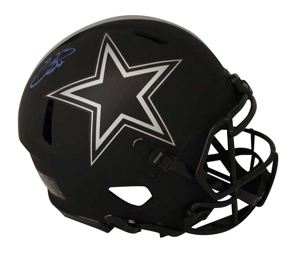 Emmitt Smith Dallas Cowboys Signed Full Size Helmet - Authentic Eclipse Beckett-Powers Sports Memorabilia