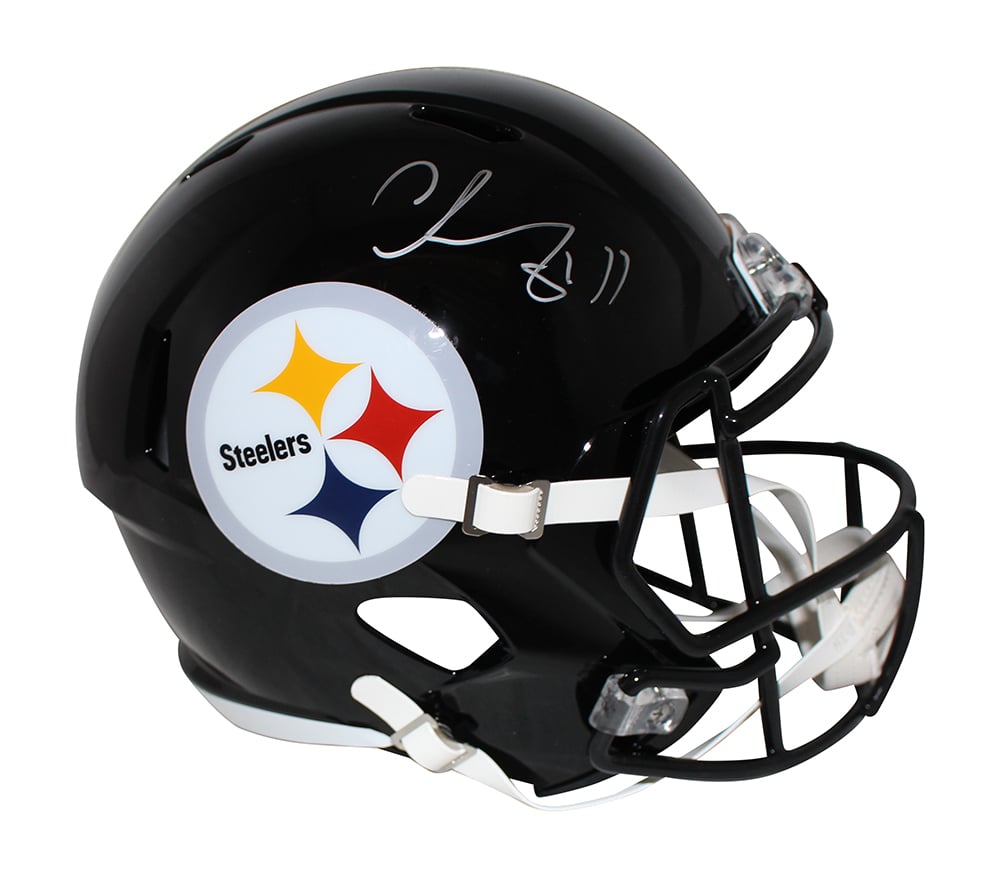 Chase Claypool Pittsburgh Steelers Signed Full Size Helmet - F/S Speed Beckett-Powers Sports Memorabilia