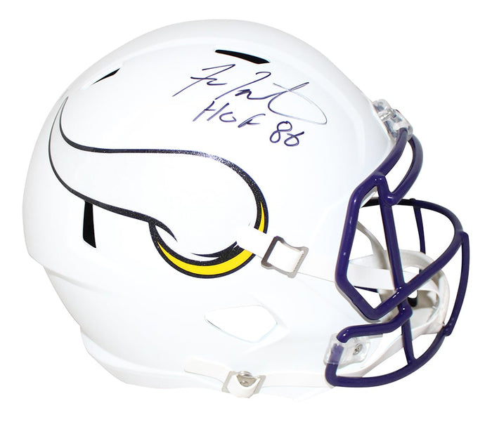 Fran Tarkenton Signed Minnesota Vikings Full-Size Flat White Speed Helmet – JSA Authenticated-Powers Sports Memorabilia