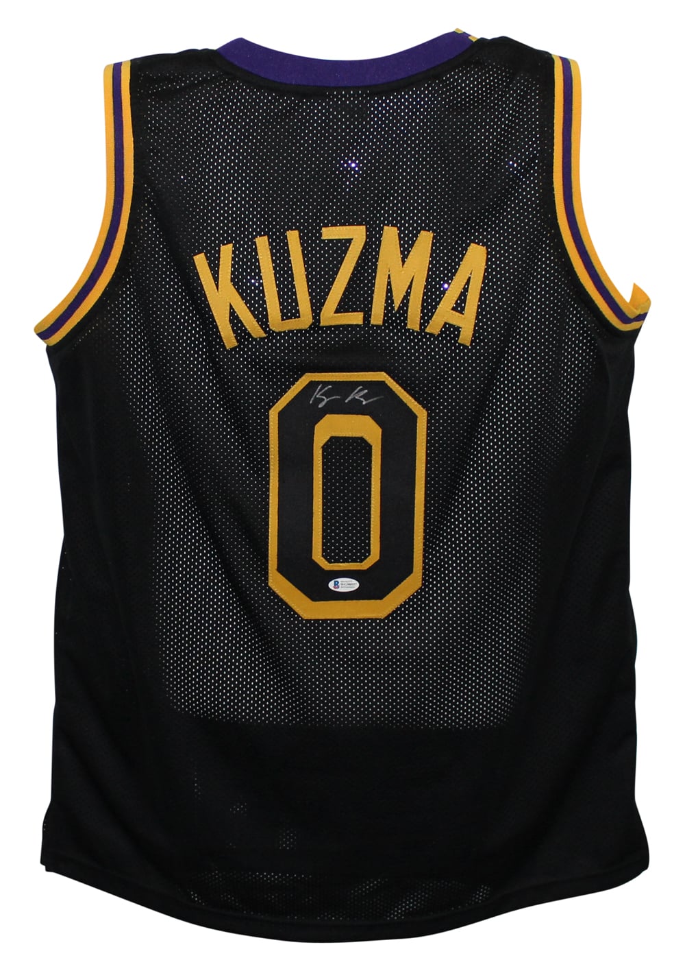 Kyle Kuzma Pro Style Black XL Signed Jersey BAS-Powers Sports Memorabilia
