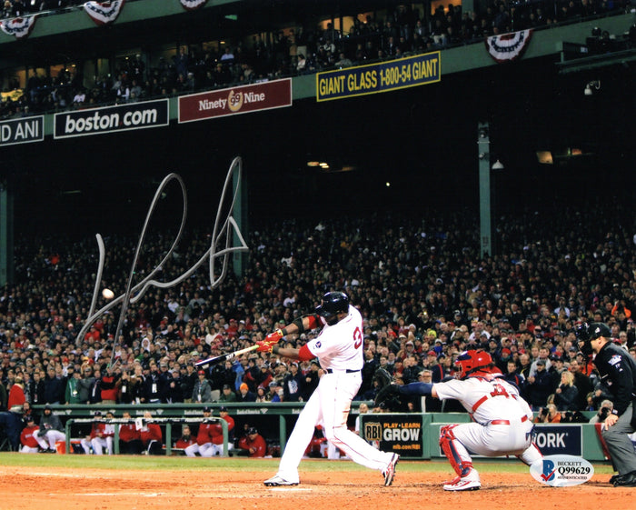David Ortiz Signed Boston Red Sox 2013 World Series 8x10 Photo - Beckett-Powers Sports Memorabilia