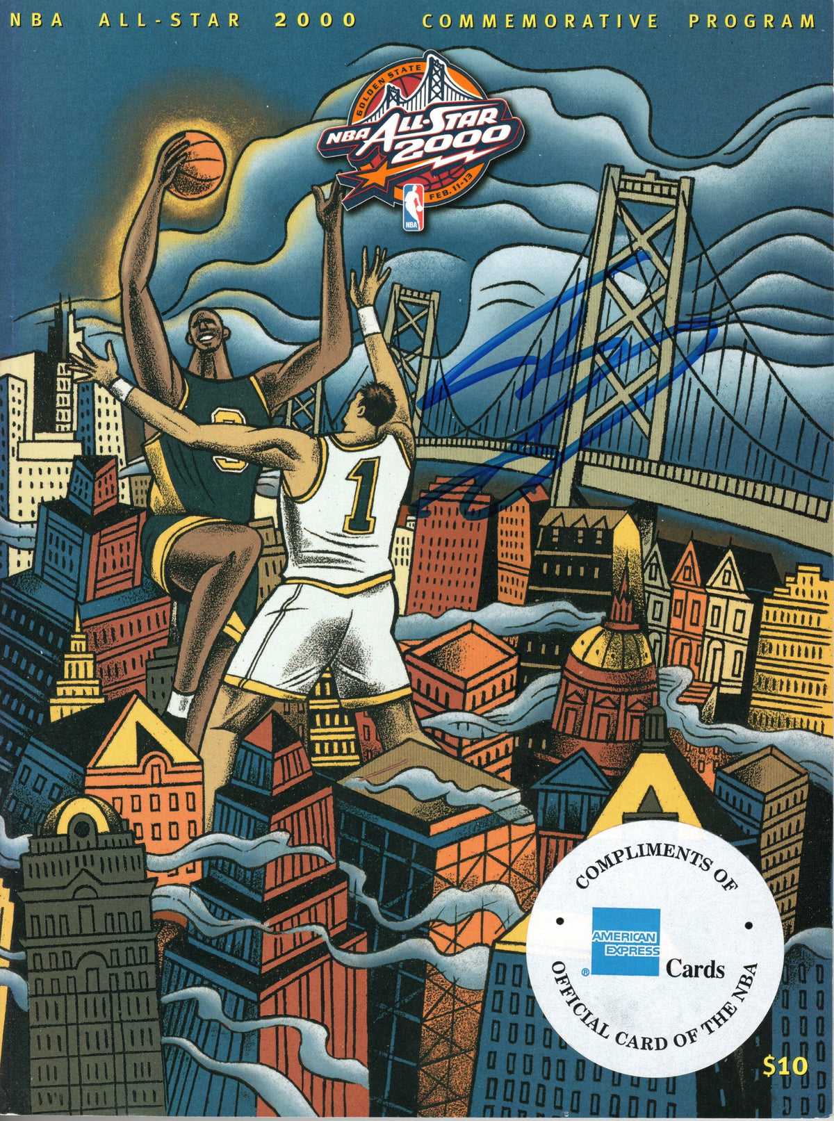 Shaquille O'Neal Signed Los Angeles Lakers 2000 NBA All Star Game Program - Beckett-Powers Sports Memorabilia