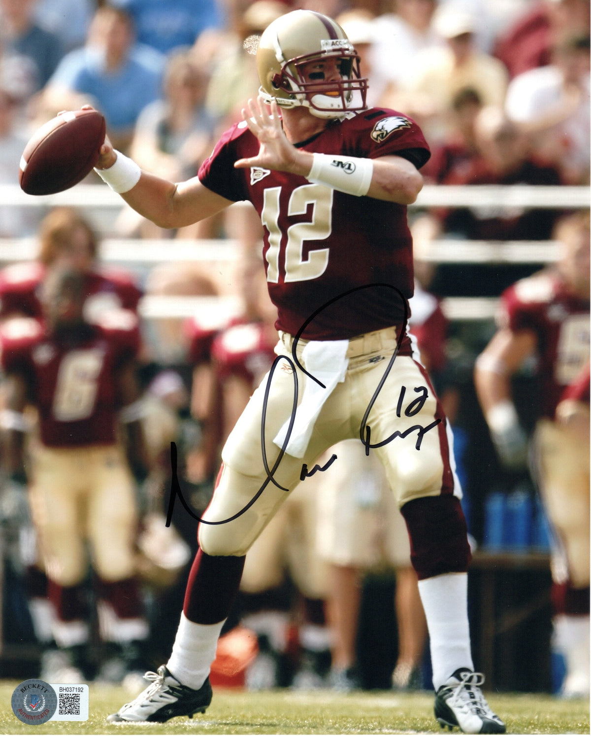 Matt Ryan Signed Boston College 8x10 Photo - Beckett-Powers Sports Memorabilia
