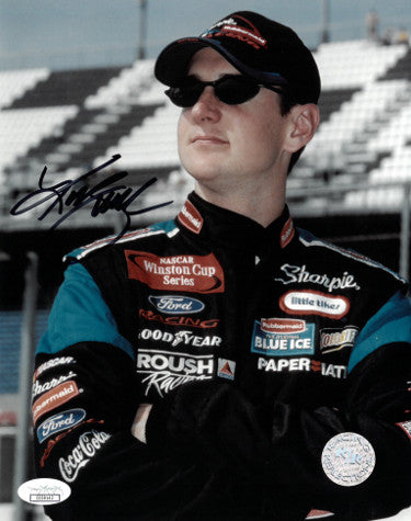Kurt Busch Autographed NASCAR Licensed Sharpie 8x10 Photo- JSA Hologram #CC09142-Powers Sports Memorabilia