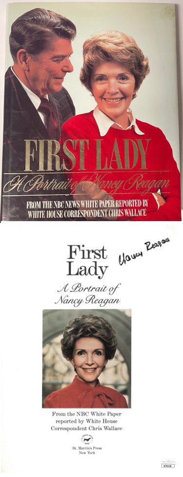 Nancy Reagan Autographed 1986 First Lady A Portrait of Nancy Reagan Hardcover Book- JSA #AC92229-Powers Sports Memorabilia