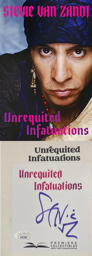 Stevie Van Zandt Autographed 2021 Unrequited Infatuations Hardcover Bookplated Edition- JSA (E Street Band)