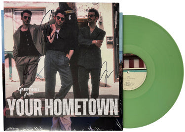 Jonas Brothers Autographed 2025 Greetings from Your Hometown 11.75x11.75 Art Card/Album/LP/Record- 3 sigs- Kevin Joe Nick- COA-Powers Sports Memorabilia