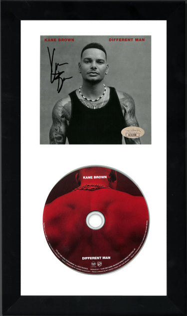 Kane Brown Autographed 2022 Different Man Album Cover Booklet with CD 6.5x12 Custom Framing- JSA - CTBL_jF34394-Powers Sports Memorabilia
