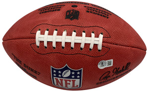 Ja'Marr Chase Autographed NFL Authentic Duke Signed Game Football 2024 TRIPLE CROWN Beckett COA