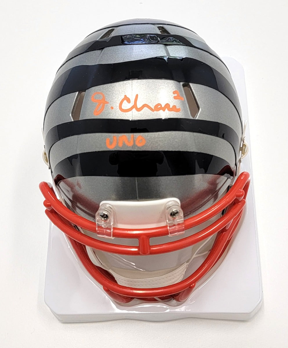 Ja'Marr Chase Signed Cincinnati Bengals Flash Mini Helmet W/ UNO - Beckett-Powers Sports Memorabilia