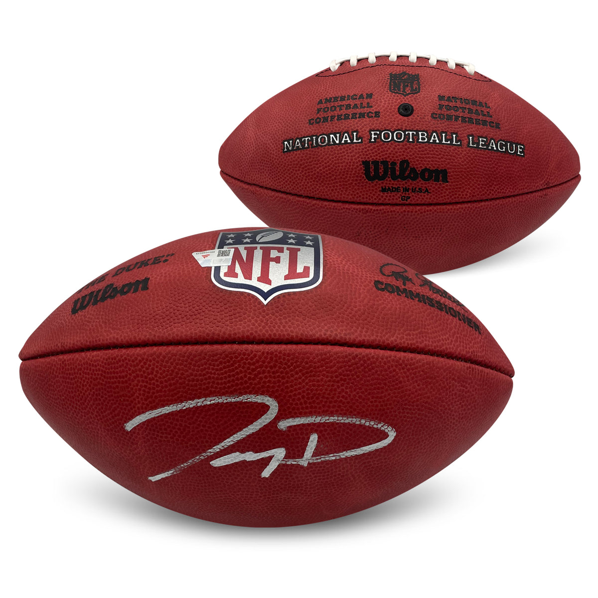 Jayden Daniels Autographed Washington Commanders Signed NFL Authentic Duke Football Fanatics COA-Powers Sports Memorabilia