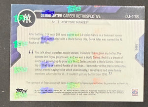 Derek Jeter 2021 Topps Now Rookie of the Year Signed Baseball Card #DJ-11B Auto-Powers Sports Memorabilia