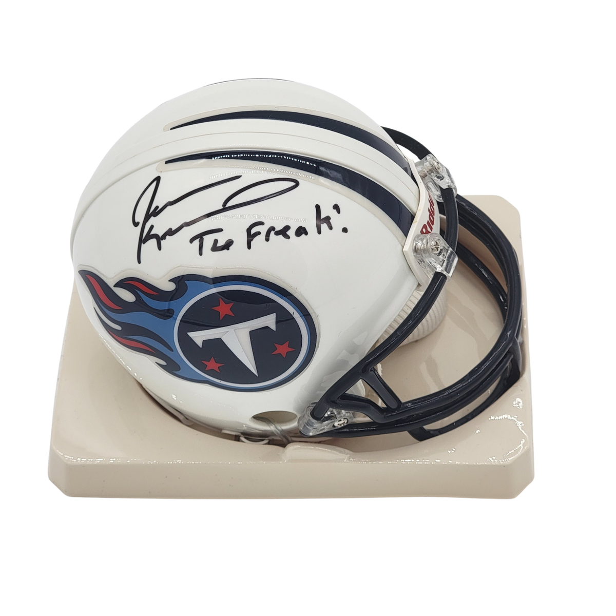 Jevon Kearse Signed Tennessee Titans Mini Helmet - JSA Witnessed | NFL Memorabilia-Powers Sports Memorabilia