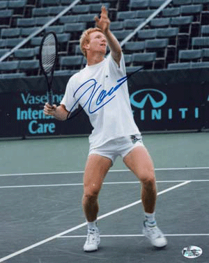Jim Courier Autographed 8x10 Photo COA (2005 Tennis Intl Hall Of Fame)-Powers Sports Memorabilia