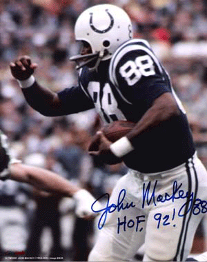 John Mackey Autographed Baltimore Colts HOF 8x10 Photo-Powers Sports Memorabilia