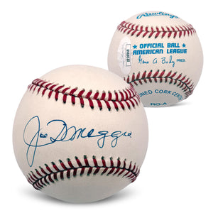 Joe DiMaggio Autographed New York Yankees Signed American League Baseball JSA COA With UV Display Case ZZ26948-Powers Sports Memorabilia