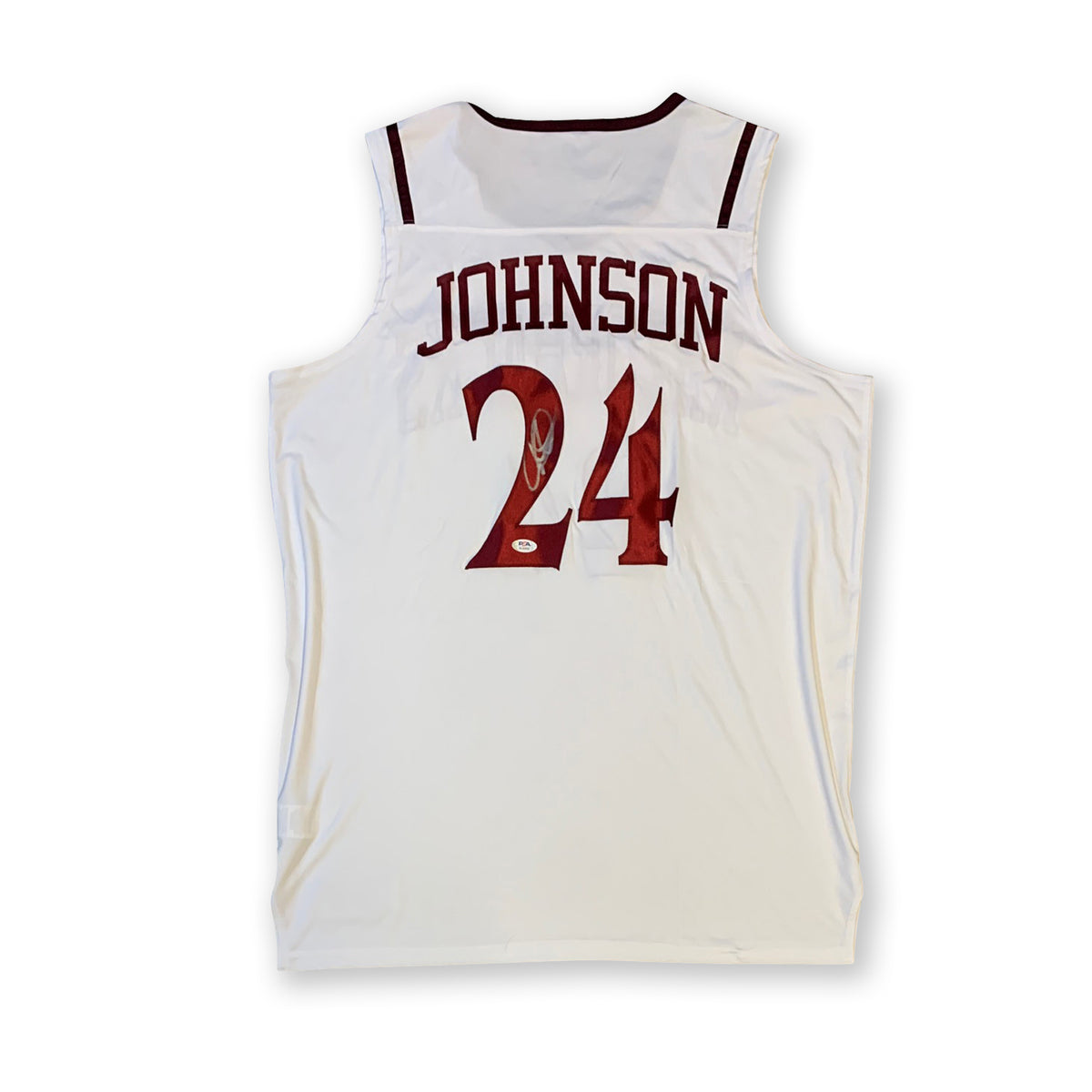 Joe Johnson Autographed Arkansas Signed Basketball Jersey PSA DNA COA-Powers Sports Memorabilia
