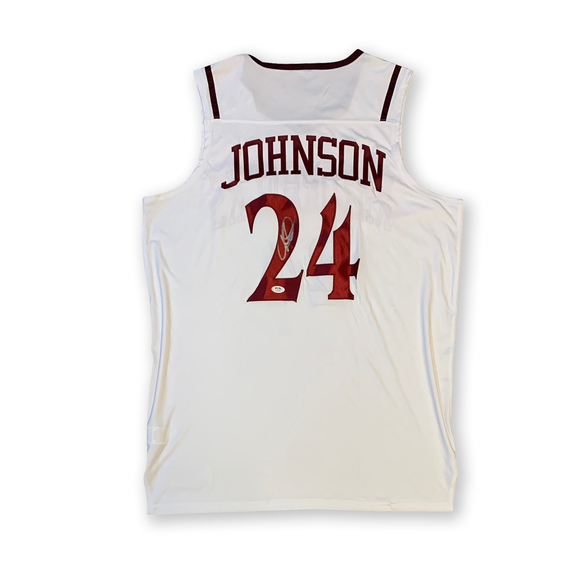 Joe Johnson Autographed Arkansas Signed Basketball Jersey PSA DNA COA-Powers Sports Memorabilia