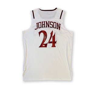 Joe Johnson Autographed Arkansas Signed Basketball Jersey PSA DNA COA-Powers Sports Memorabilia