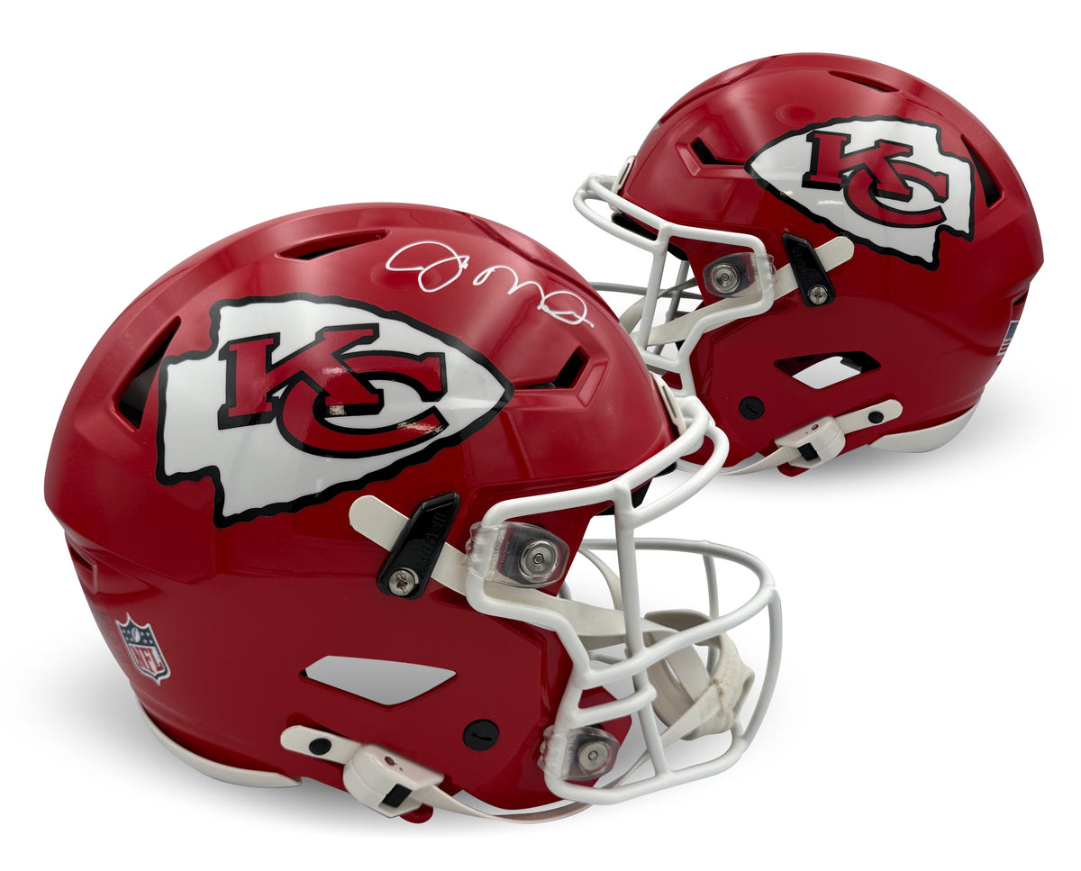 Joe Montana Autographed Kansas City Chiefs Signed Full Size Authentic Speed Flex Football Helmet Fanatics Authentic COA-Powers Sports Memorabilia