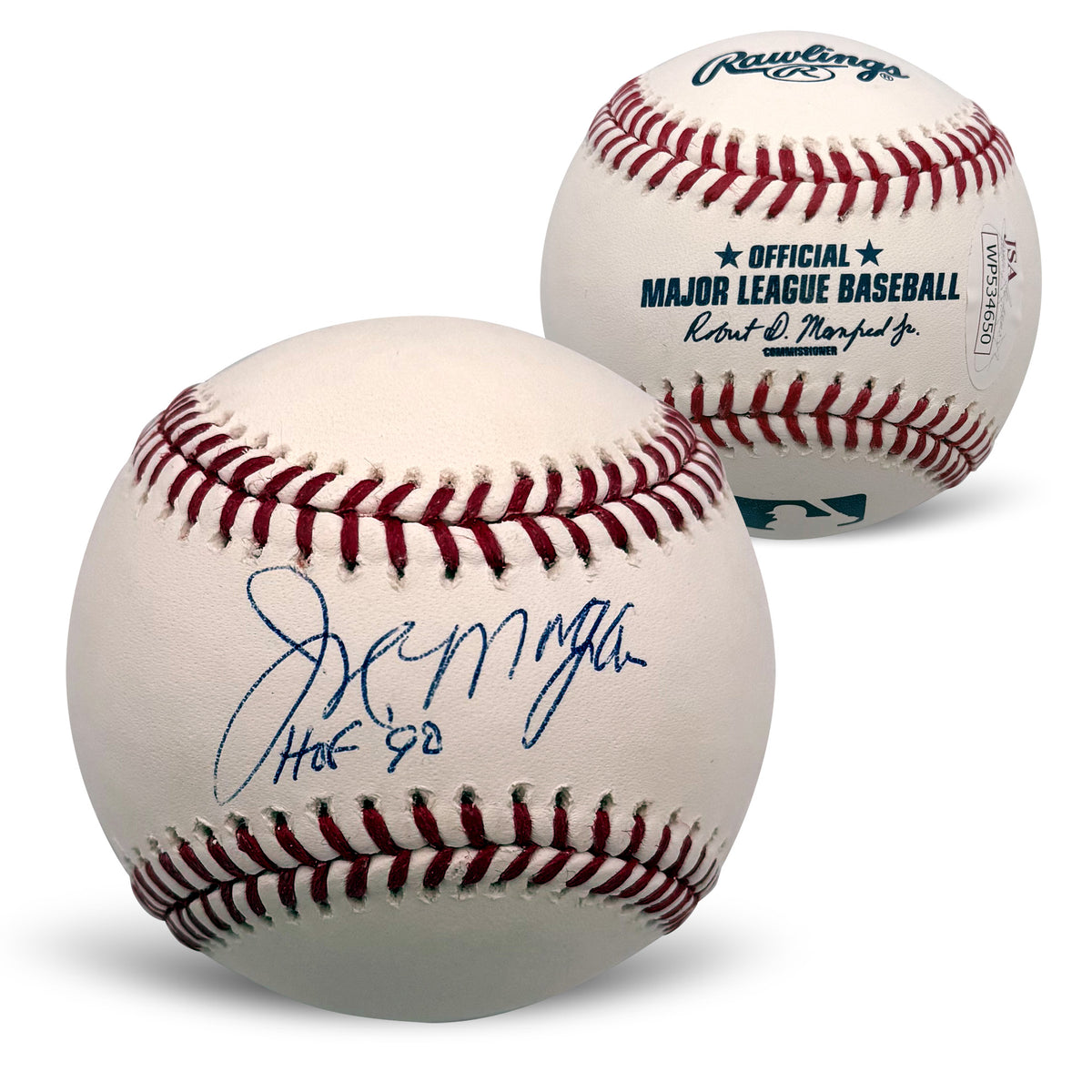 Joe Morgan Autographed Cincinnati Reds Baseball HOF 90 JSA-Powers Sports Memorabilia