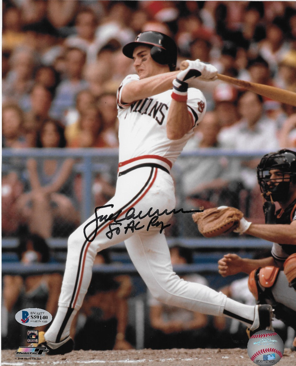 Joe Charboneau Autographed Cleveland Indians 8x10 Photo W/80 AL ROY Beckett Authenticated-Powers Sports Memorabilia