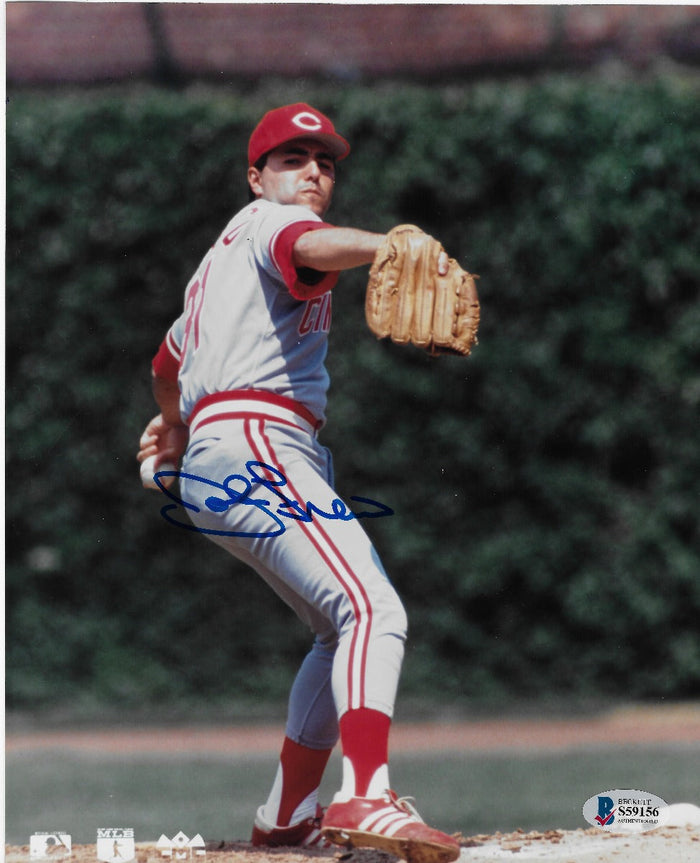 John Franco Signed Cincinnati Reds 8x10 Photo - Beckett-Powers Sports Memorabilia