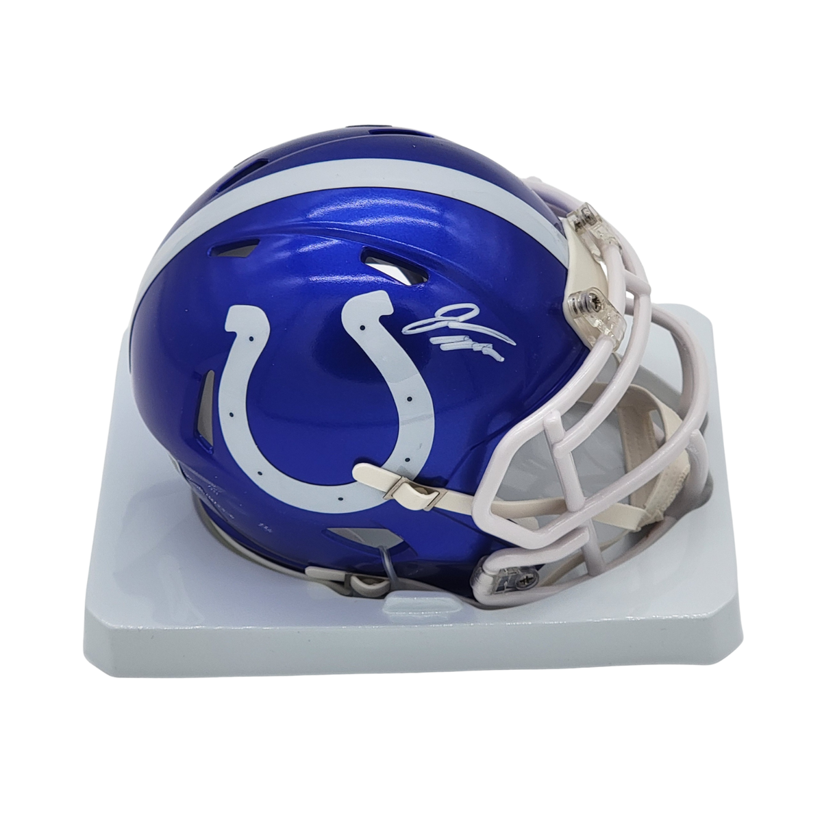 Jonathan Taylor Signed Indianapolis Colts Flash Mini Helmet | - Beckett-Powers Sports Memorabilia