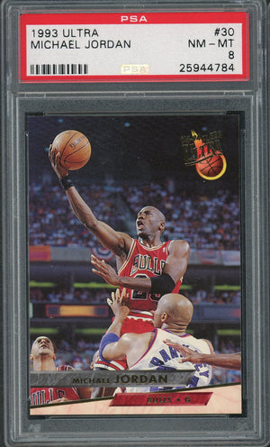 Michael Jordan 1993 Fleer Ultra Basketball Card #30 Graded PSA 8-Powers Sports Memorabilia