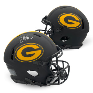 Jordan Love Autographed Green Bay Packers Signed Eclipse Full Size Authentic Football Helmet Beckett COA-Powers Sports Memorabilia