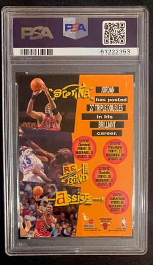 Michael Jordan 1993 Topps Stadium Club Basketball Card #1 Graded PSA 8-Powers Sports Memorabilia