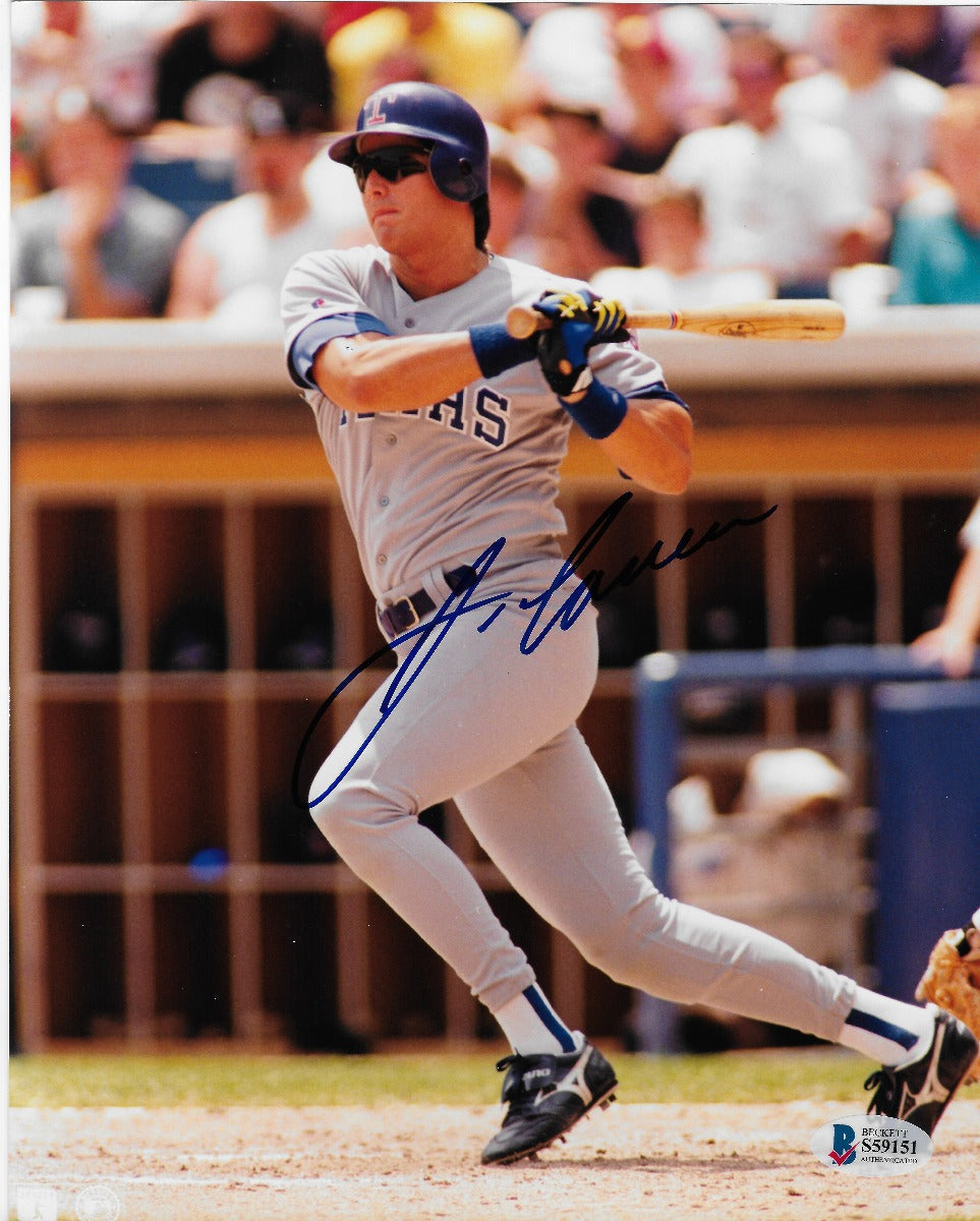 Jose Canseco Autographed Texas Rangers 8x10 Photo Beckett Authenticated-Powers Sports Memorabilia