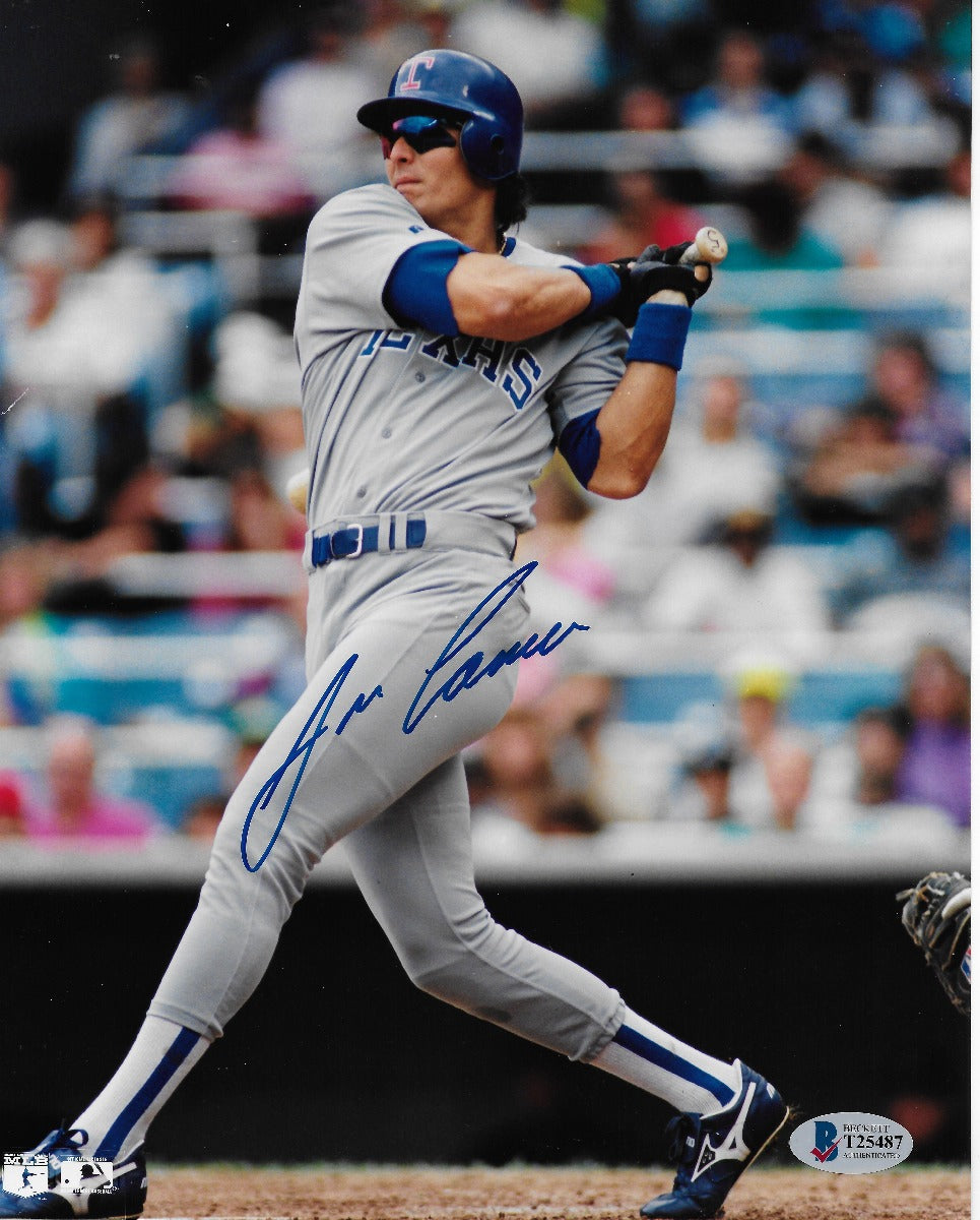 Jose Canseco Autographed Texas Rangers 8x10 Photo Beckett Authenticated #2-Powers Sports Memorabilia
