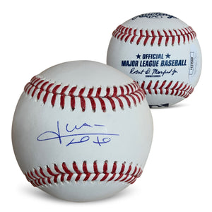 Juan Soto Autographed MLB Signed Baseball JSA COA With UV Display Case-Powers Sports Memorabilia