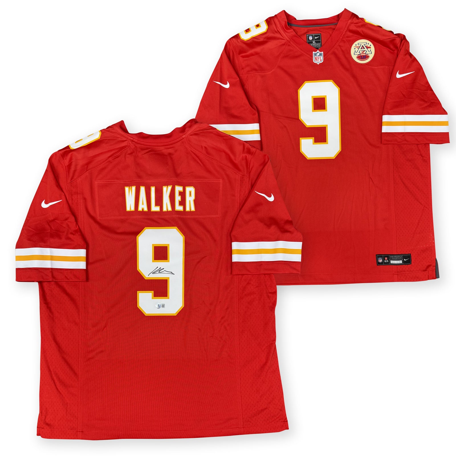 Kenneth Walker III Autographed Chiefs Nike Jersey Beckett