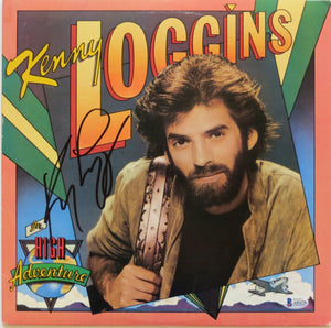 Kenny Loggins Autographed High Adventure Album Cover W/ Vinyl Beckett Authenticated-Powers Sports Memorabilia
