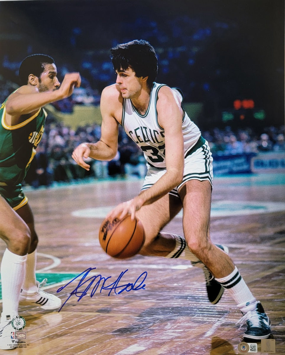 Kevin McHale Autographed Boston Celtics 16x20 Photo Beckett Witnessed-Powers Sports Memorabilia