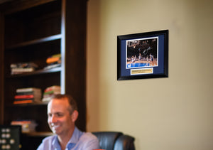 Christian Laettner Autographed Duke Blue Devils Signed THE SHOT Basketball Framed 8x10 Photo JSA COA 2-Powers Sports Memorabilia