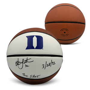 Christian Laettner Autographed Duke Blue Devils Signed Full Sized Basketball THE SHOT 3-28-92 Beckett COA-Powers Sports Memorabilia