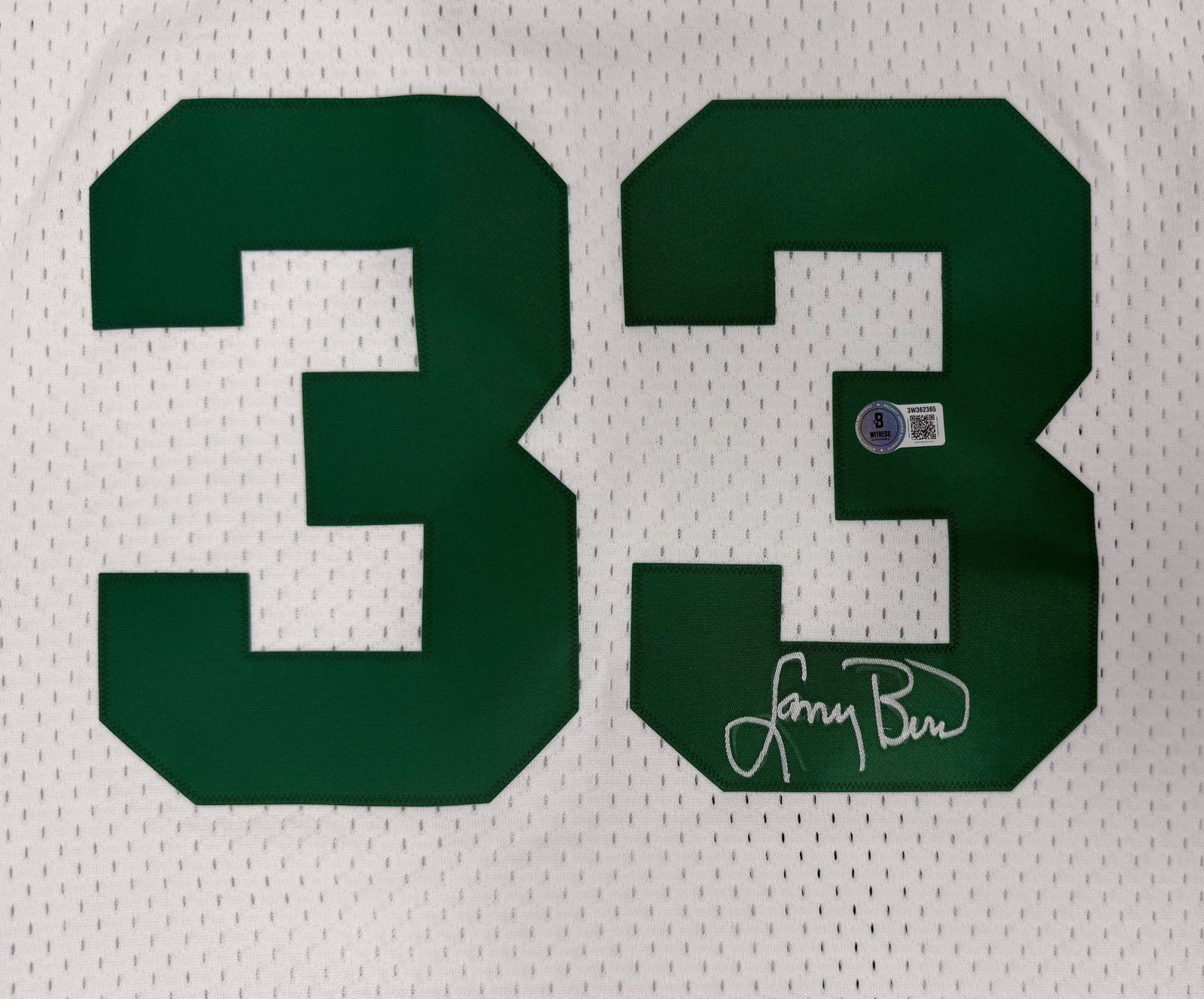 Larry Bird Autographed Boston Celtics Signed Mitchell & Ness White Swingman Basketball Jersey Beckett Authenticated COA-Powers Sports Memorabilia