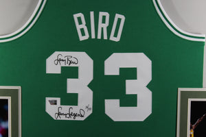 Larry Bird Autographed Boston Celtics Signed Mitchell & Ness Authentic Framed Jersey LARRY LEGEND Fanatics COA LE of 133-Powers Sports Memorabilia