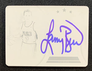 Larry Bird 2020 Panini Flawless Signed Printing Plate Card #194 Auto JSA 1/1-Powers Sports Memorabilia