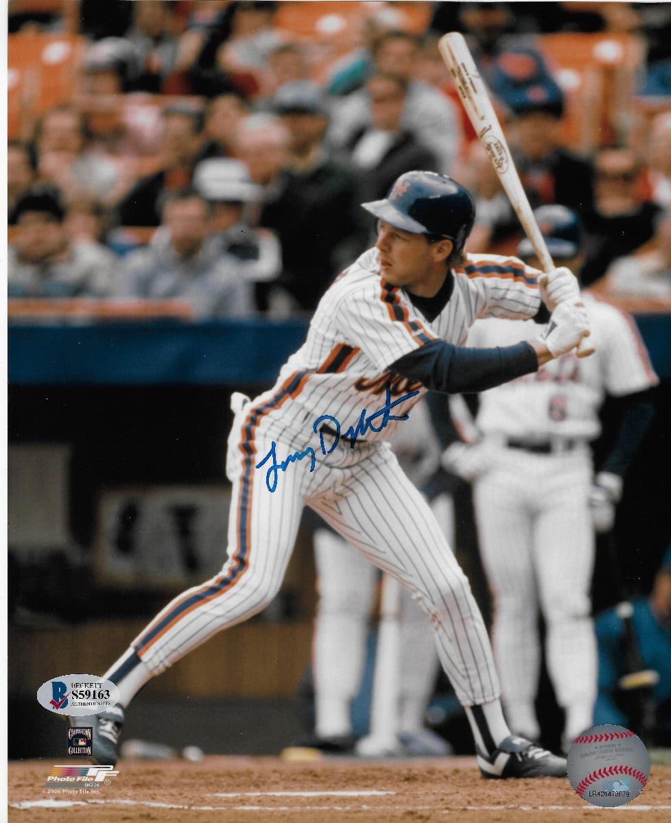 Lenny Dykstra Autographed New York Mets 8x10 Photo Beckett Authenticated-Powers Sports Memorabilia