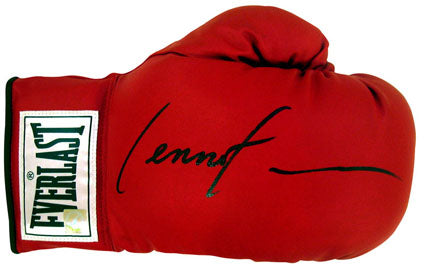 Lennox lewis 2024 signed glove