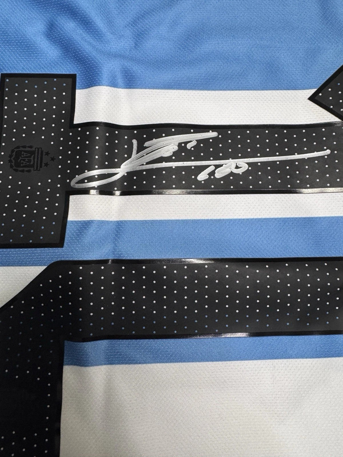 Lionel Messi Autographed Argentina Signed Soccer Adidas World Cup Jersey Beckett Witness Authenticated