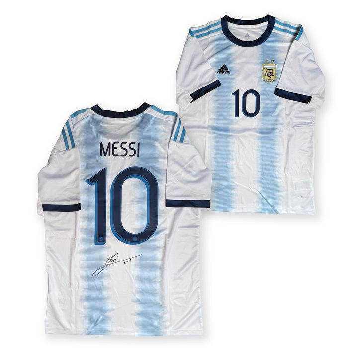 Lionel Messi Autographed Argentina Signed Soccer Adidas World Cup Jersey Icons Witness Authenticated