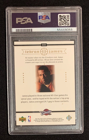 LeBron James 2003 Upper Deck Box Set Rookie Card RC #23 Graded PSA 9-Powers Sports Memorabilia