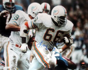 Larry Little Autographed Miami Dolphins NFL Licensed 16x20 Photo w/ HOF- GTSM Holo/COA-Powers Sports Memorabilia