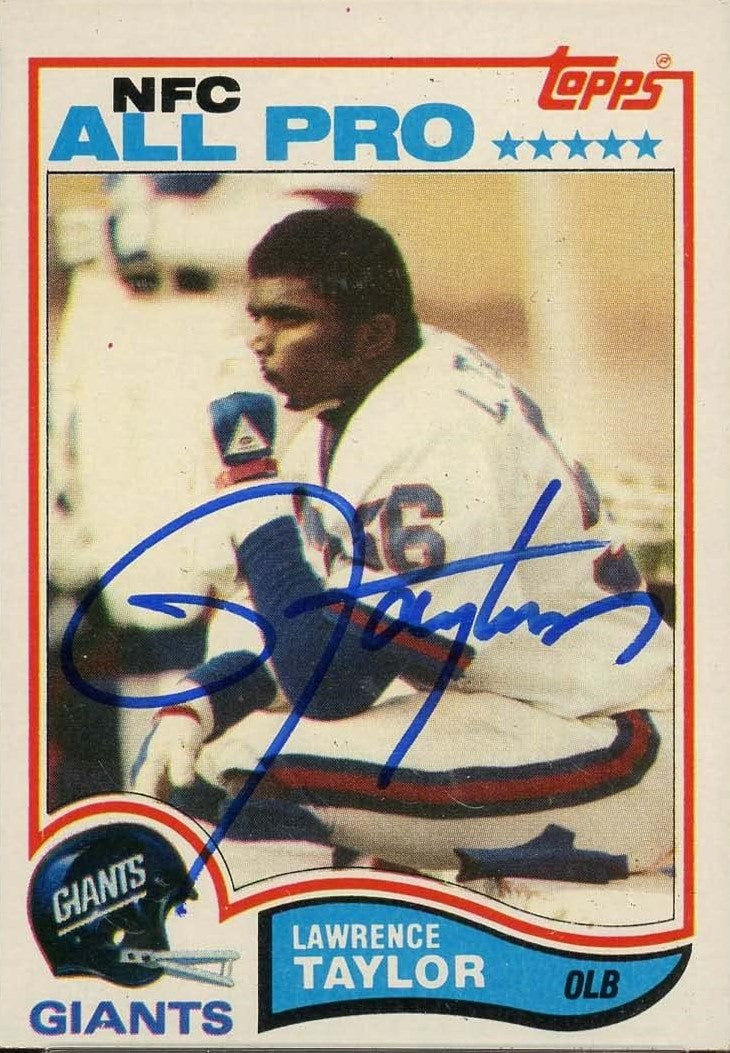 Lawrence taylor autograph signing powers sports memorabilia